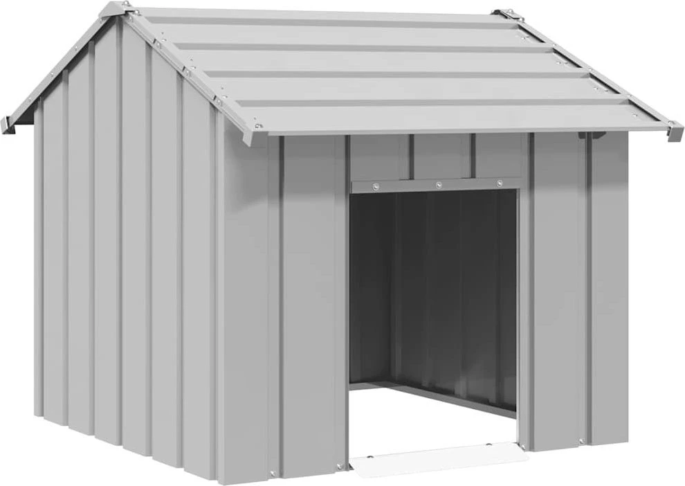 šunų namelis su stogu 85x107x81 cm cinkuoto plieno