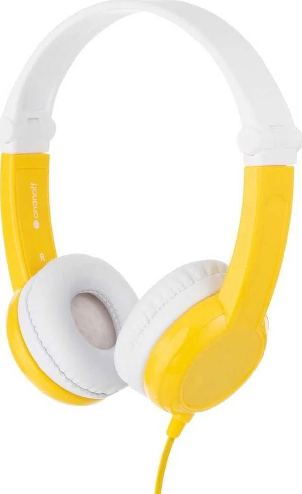 Buddyphones Prijunkite geltonas ausines