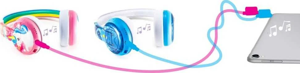 Buddyphones vaikiškos ausinės su laidų dalikliu