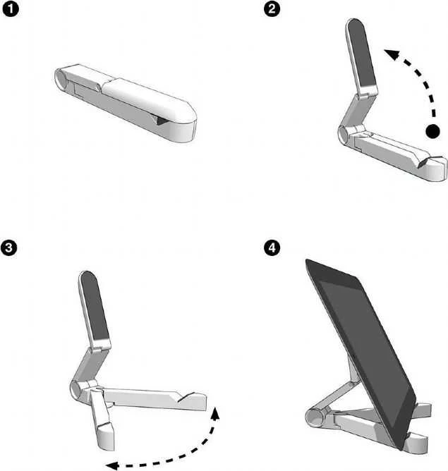 Gembird Planšetė Holder TA-TS-01 Universal, Juodas, Adjustable,