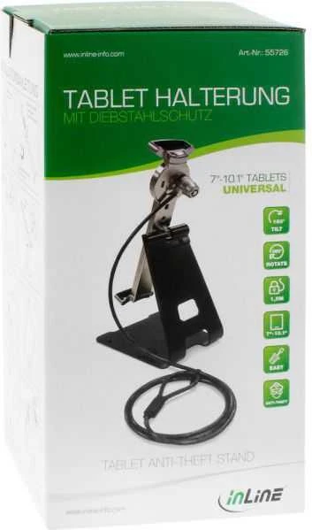 Stojak InLine Stojak na tablet su blokadą - 7-10.1'' - juoda (55726)