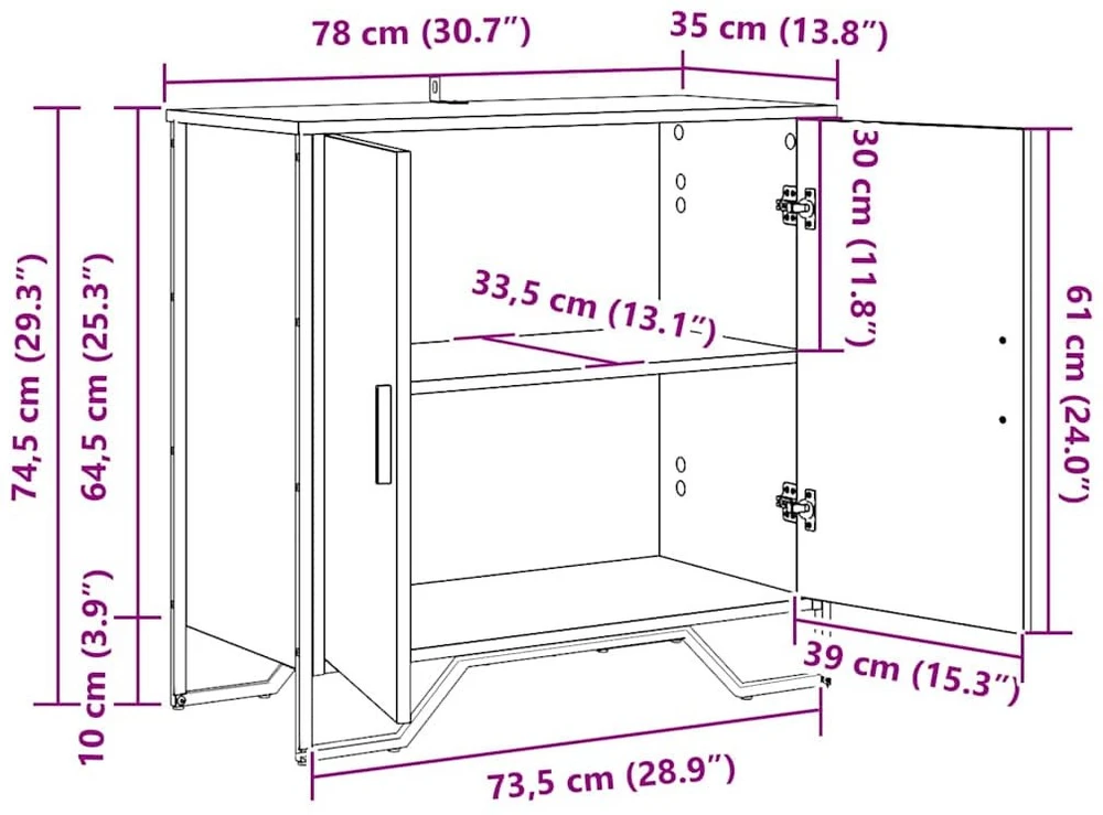 Kabalas Senas medis 78 x 35 x 74.5 cm