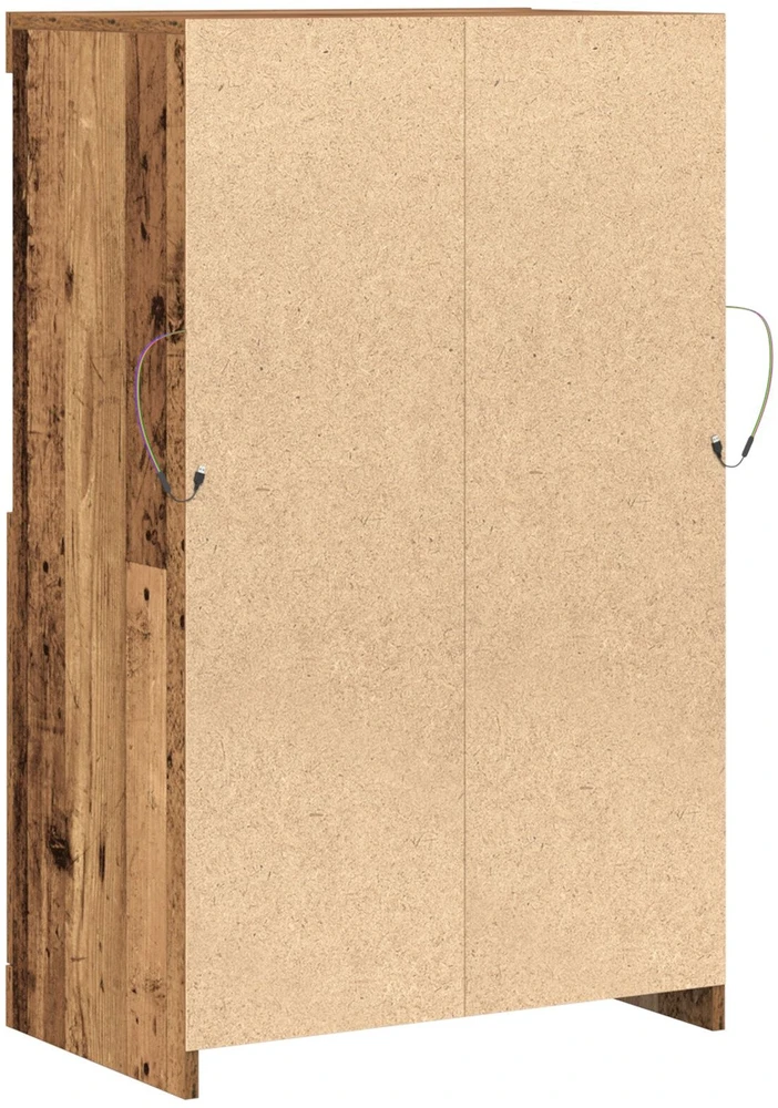 LED Bufetas Ruda 60 x 37 x 100 cm Apdirbta mediena