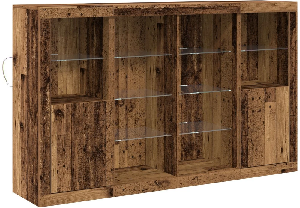 LED Bufetas Senas medis 163 x 37 x 100 cm Apdirbta mediena
