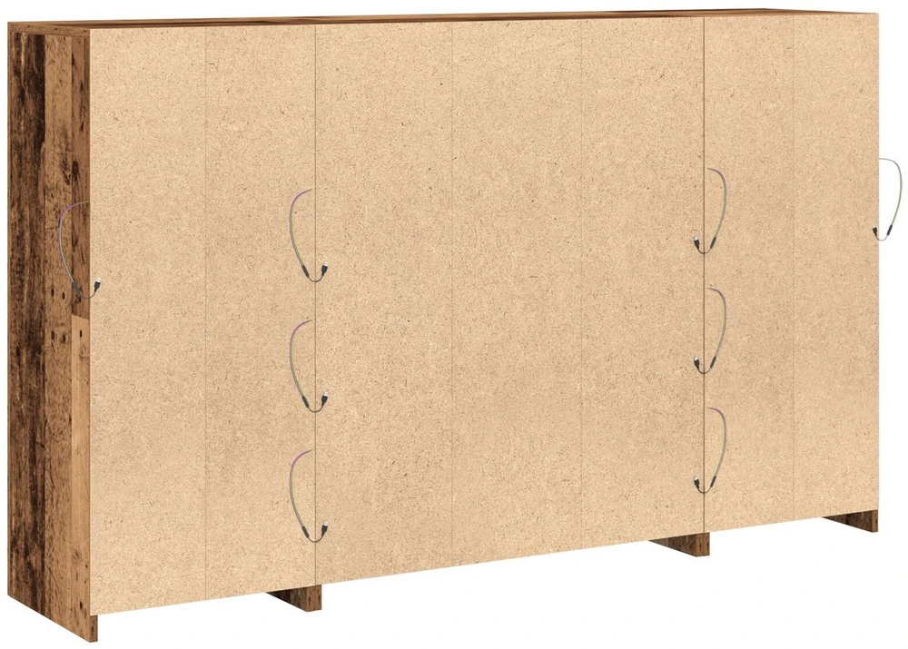 LED Bufetas Senas medis 163 x 37 x 100 cm Apdirbta mediena