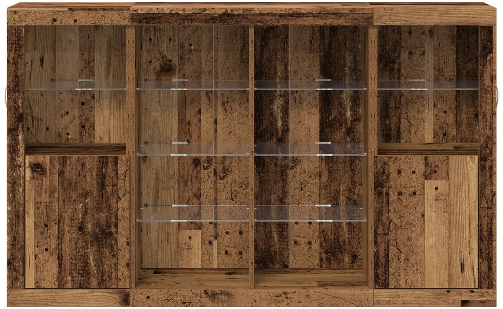 LED Bufetas Senas medis 163 x 37 x 100 cm Apdirbta mediena