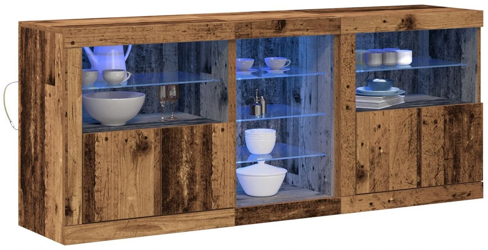 LED Bufetas Senas medis 162 x 37 x 67 cm Apdirbta mediena
