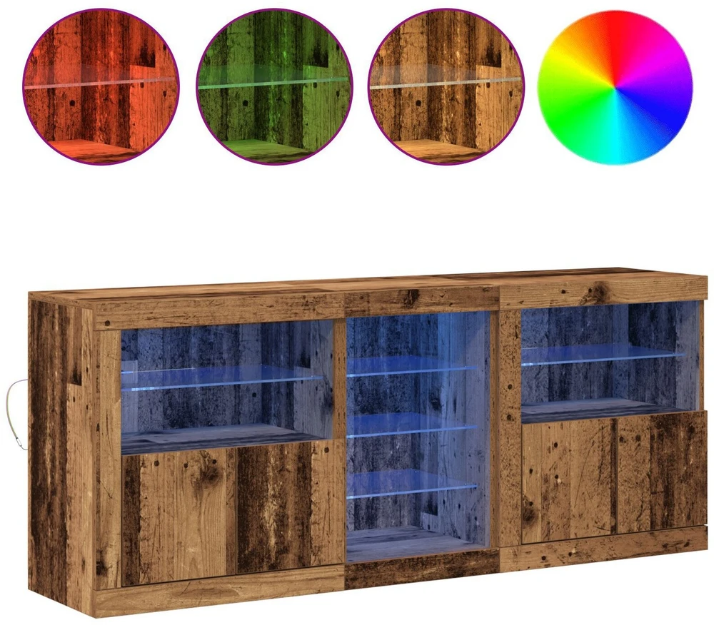 LED Bufetas Senas medis 162 x 37 x 67 cm Apdirbta mediena