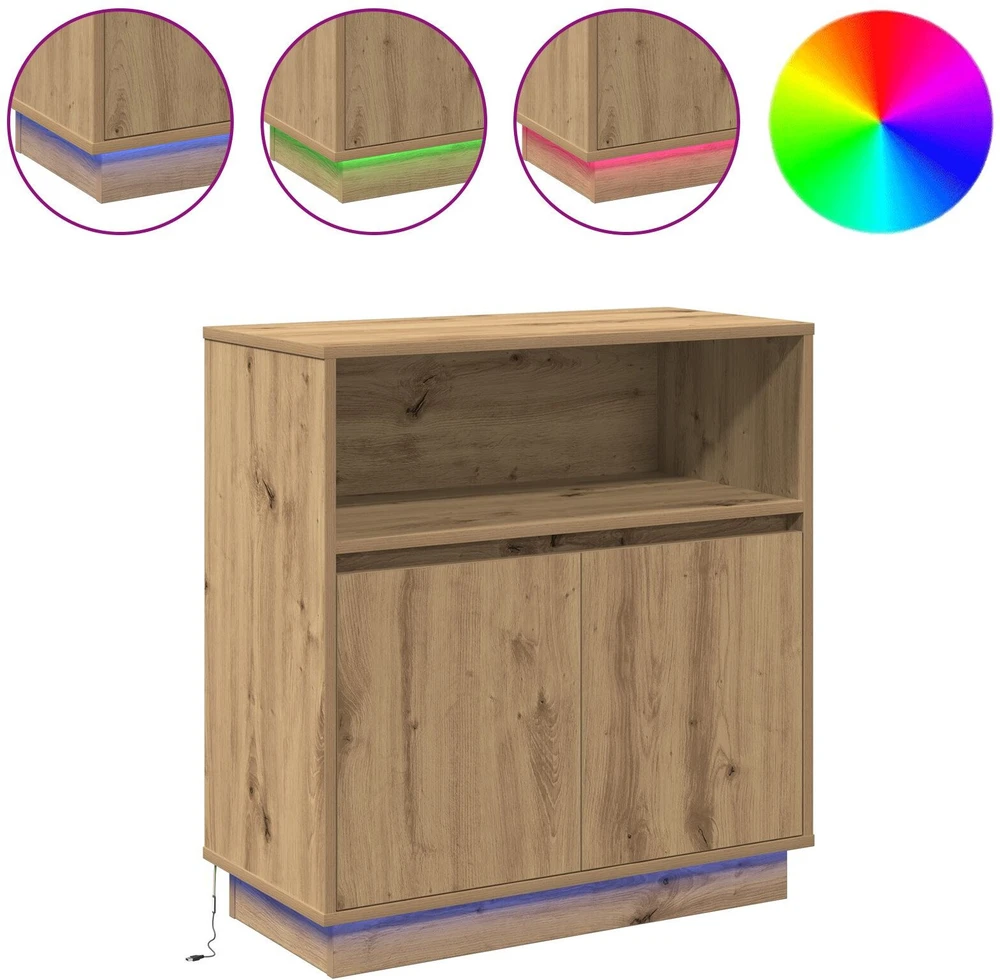 LED Bufetas Amatininkų ąžuolas 71 x 34,5 x 75 cm