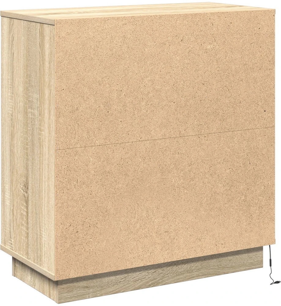 LED Bufetas Sonoma ąžuolas 71 x 34,5 x 75 cm Apdirbta mediena