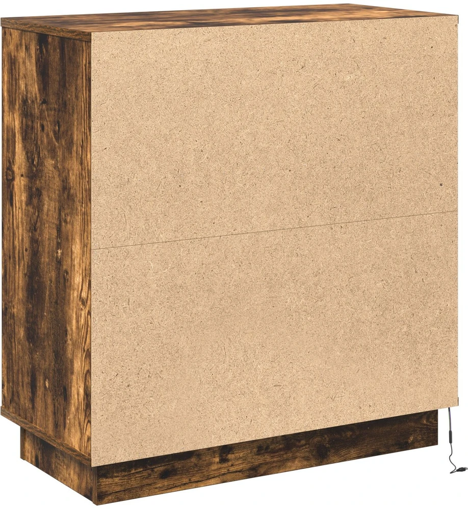LED Bufetas Rūkyta ąžuolas 71 x 34,5 x 75 cm Apdirbta mediena