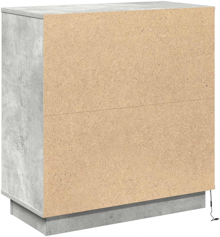 LED Bufetas Betono pilka 71 x 34,5 x 75 cm Apdirbta mediena