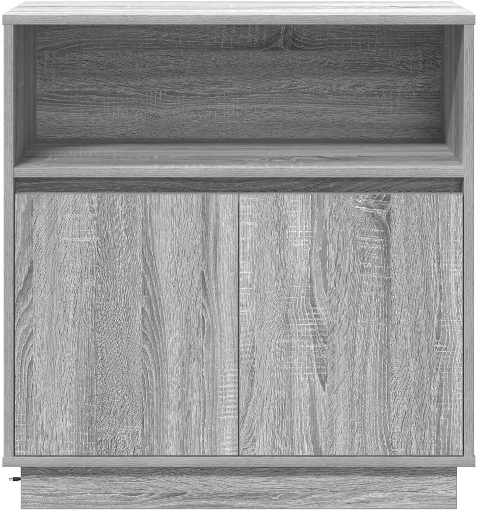LED Bufetas Pilkas Sonoma 71 x 34,5 x 75 cm Apdirbta mediena