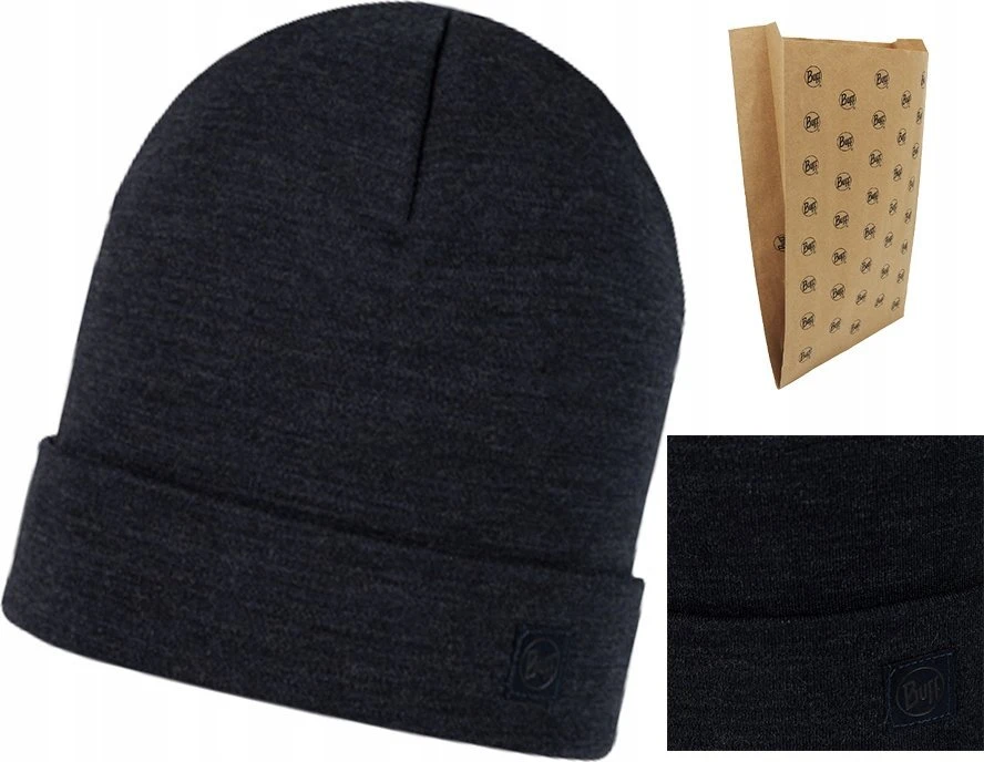 Kepurė Buff Heavyweight merino vilnos beanie - Indigo