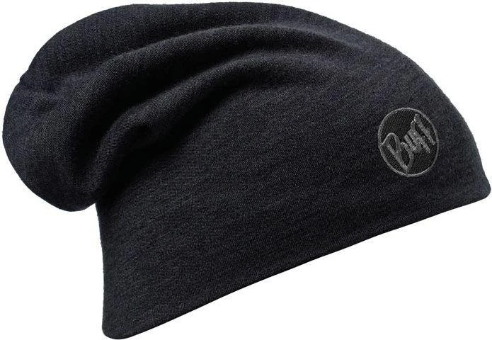 Buff Heavyweight merino vilnos kepurė Laisva žieminė kepurė - Juodas