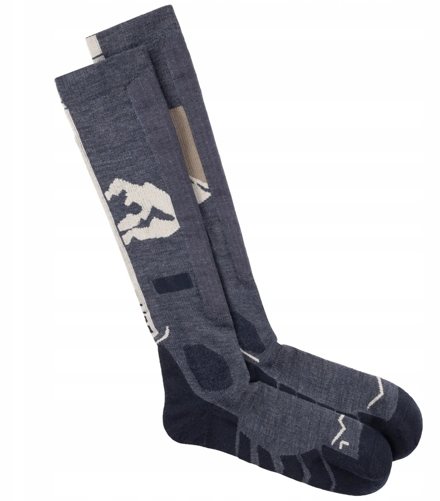 Kojinės Buff MERINO HW OVER THE CALF SOCKS HWO1 NIGHT Mėlynas L