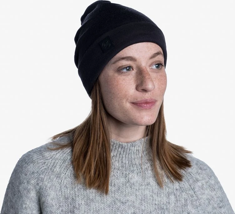 Buff Heavyweight merino vilnos kepurė Laisva žieminė kepurė - Juodas