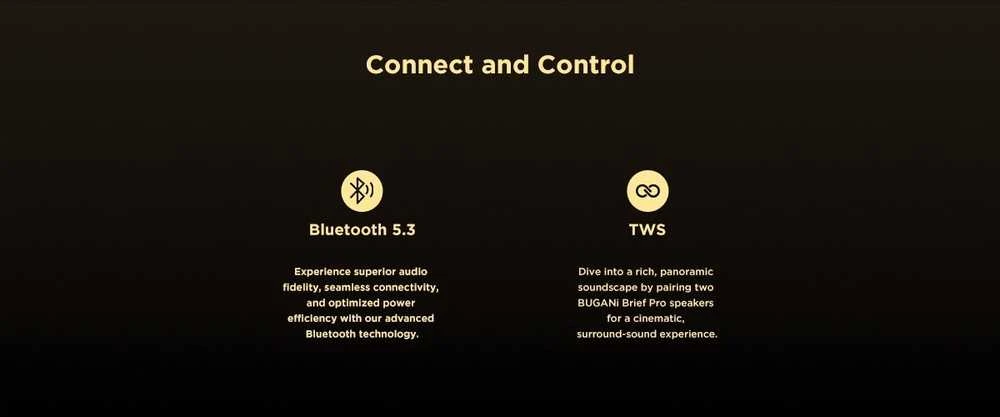 Bugani Brief Pro – nešiojama Bluetooth kolonėlė, pilka