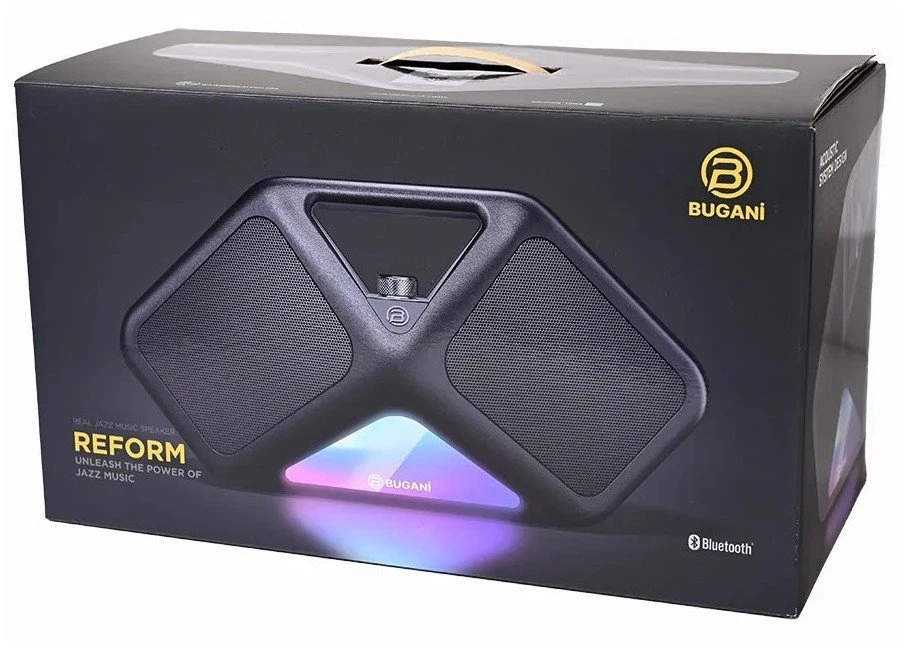 Bluetooth nešiojama kolonėlė Bugani Reform, juoda