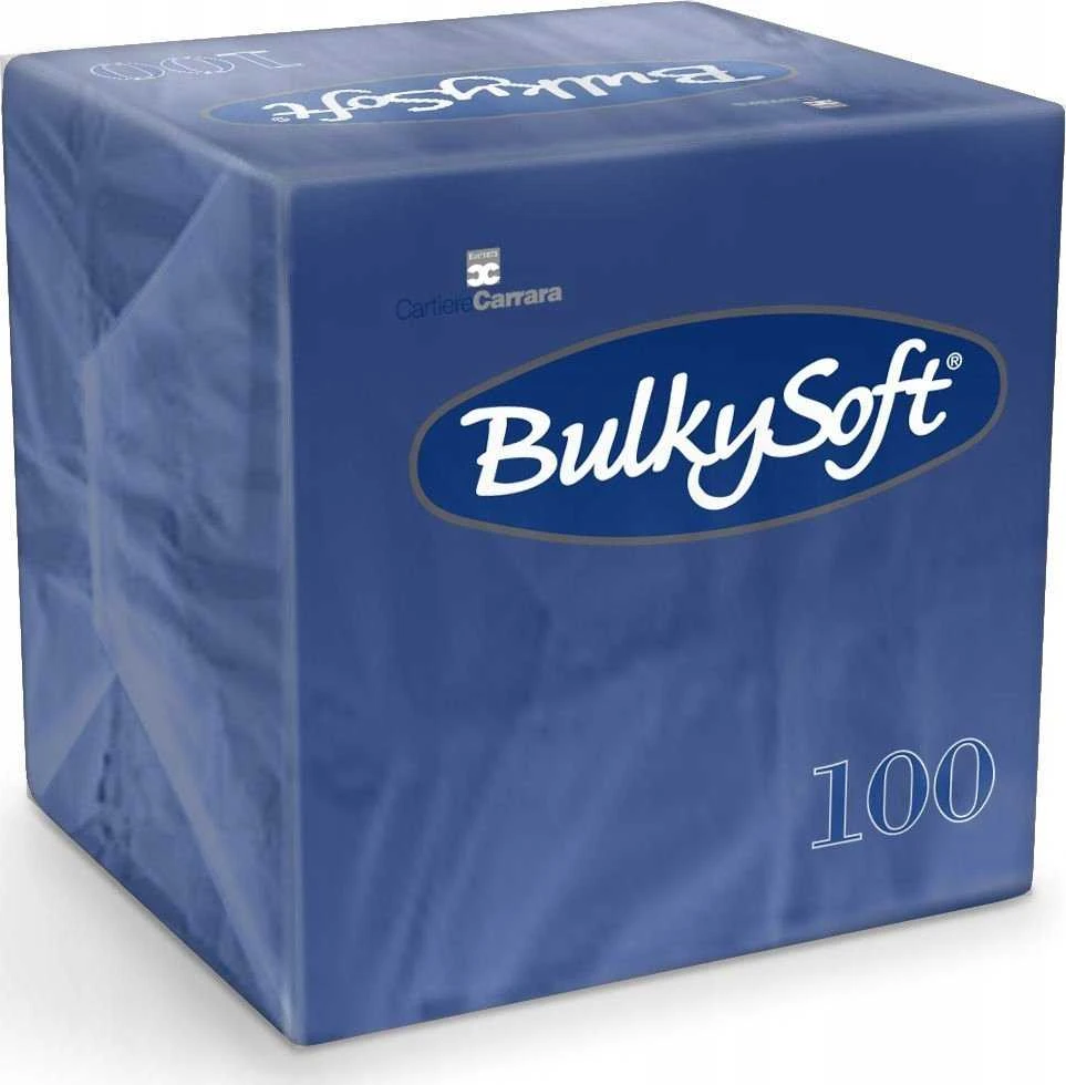 Bulky Soft Bulkysoft „BulkySoft“ servetėlės ​​​​24x24 cm 2, tamsiai mėlynos spalvos celiuliozės (100)