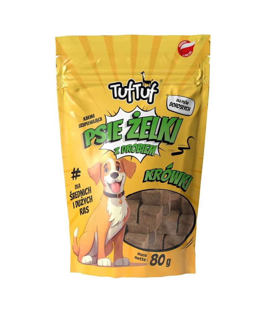 TufTuf Šunų Priedas - TUF TUF Paukštienos Fudge 80g Be Grūdų Be Glitimo Be Cukraus