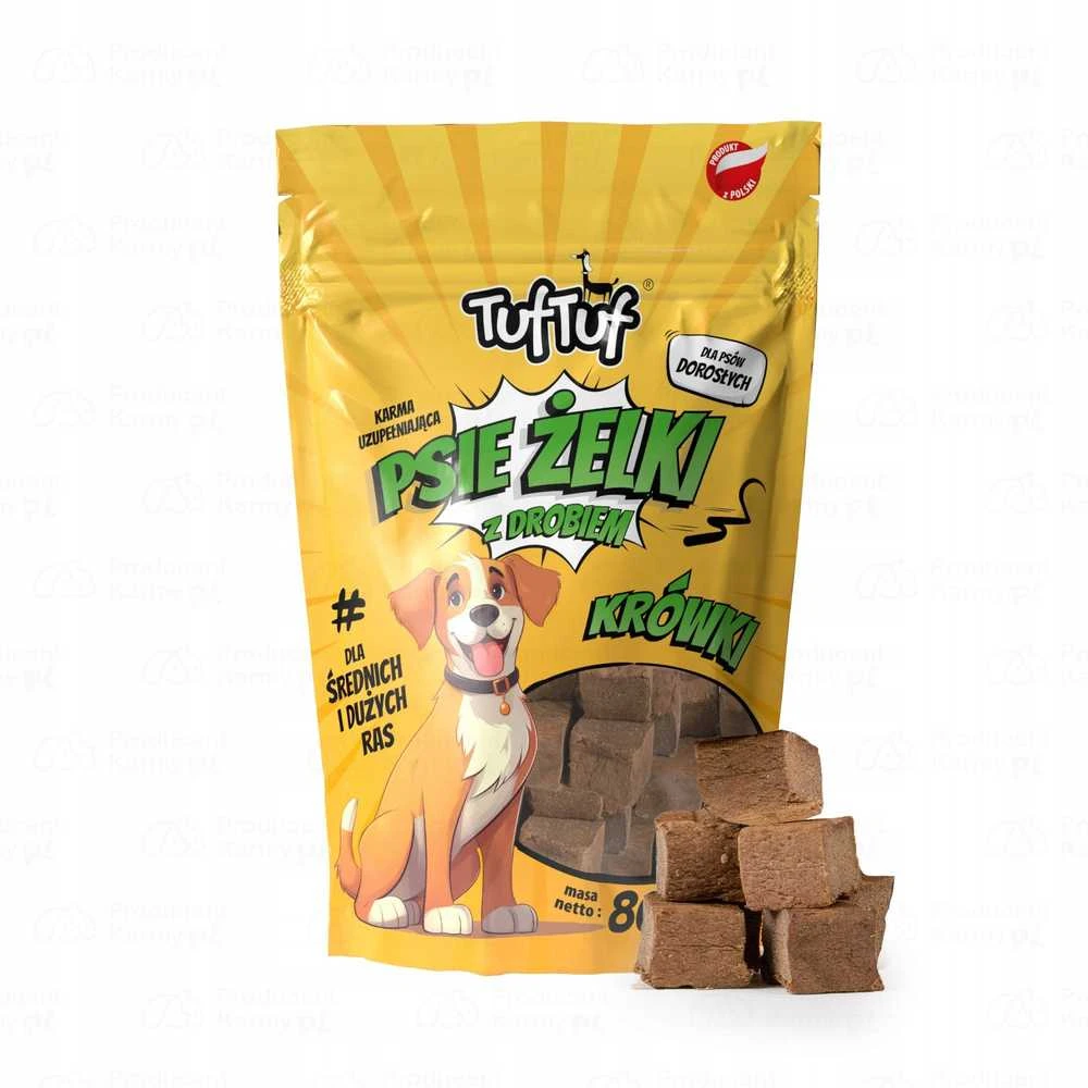 TufTuf Šunų Priedas - TUF TUF Paukštienos Fudge 80g Be Grūdų Be Glitimo Be Cukraus
