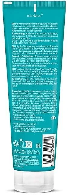Weleda rozmarinų atgaivinamasis kondicionierius, 150 ml