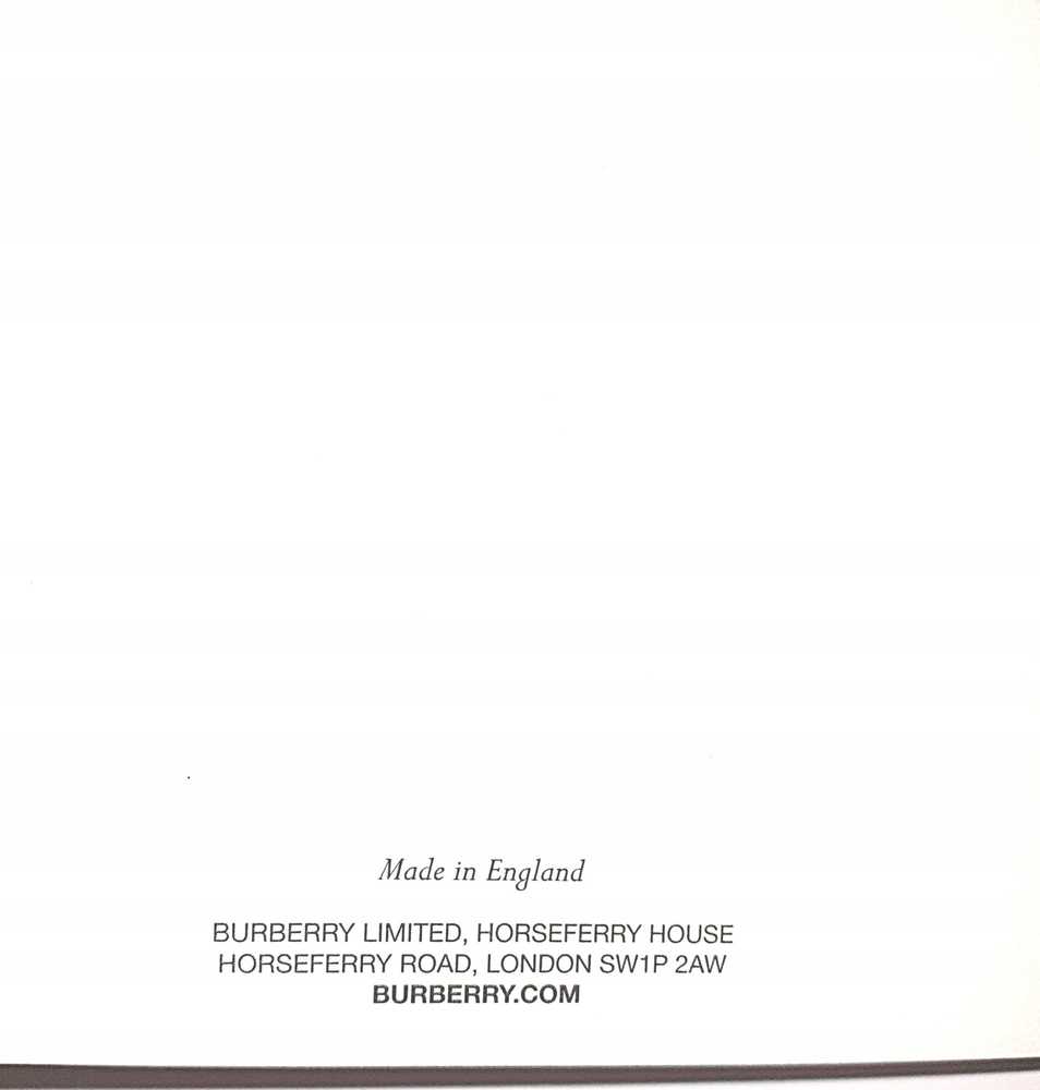 Burberry, GWP užrašų knygelė