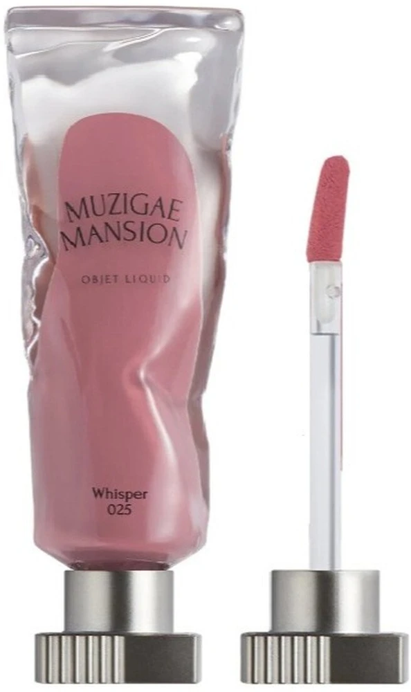 Burberry Muzigae Mansion „Objet“ skysti ilgai išliekantys matiniai lūpų dažai „025 Whisper“, 6 ml