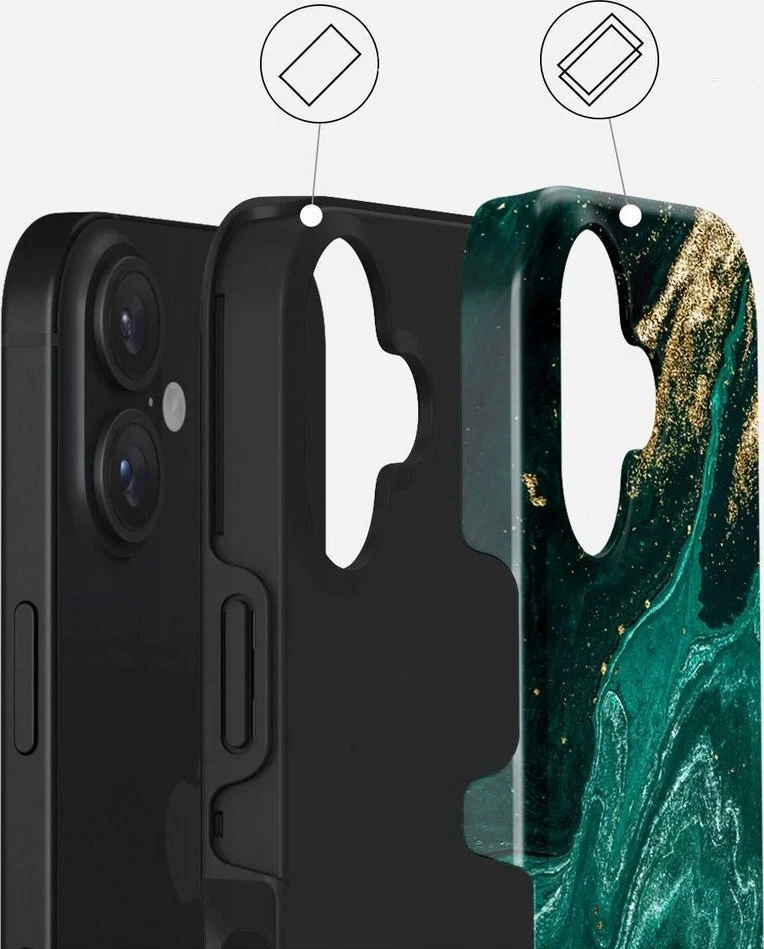 Burga Emerald Pool Tough Magsafe dėklas, skirtas iPhone 16