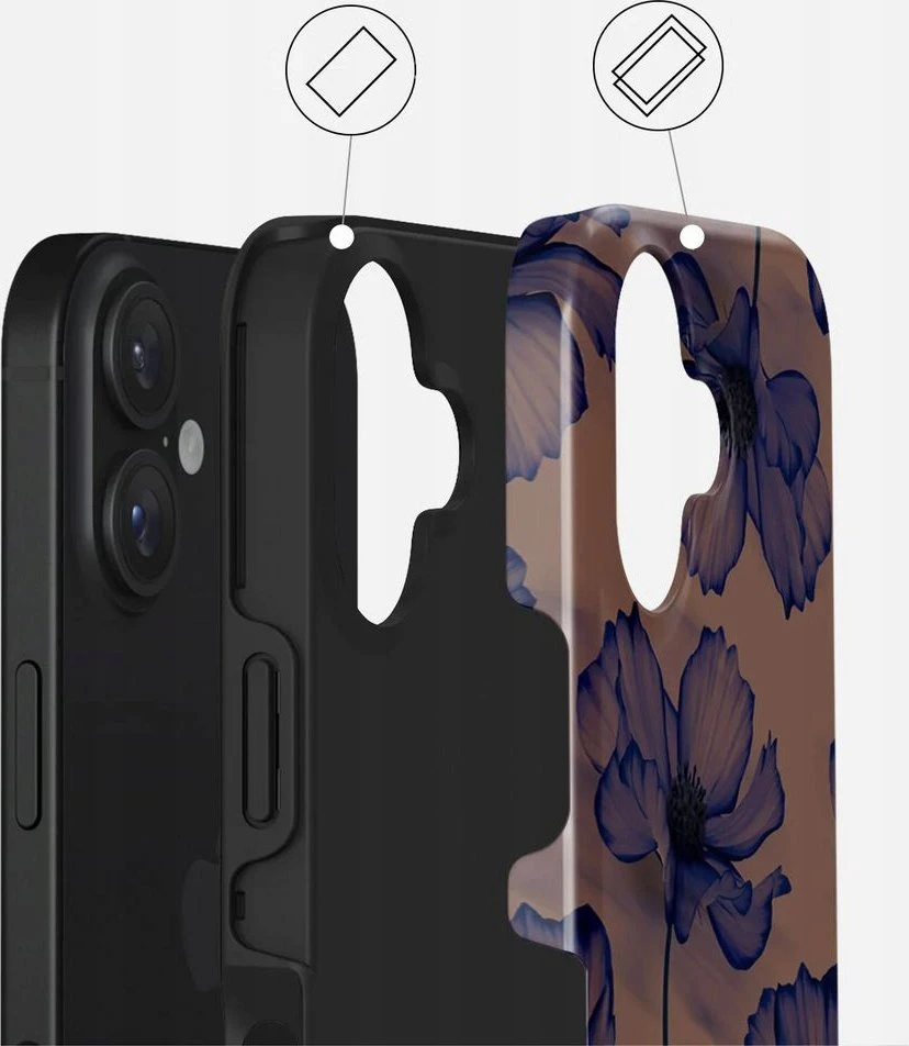 Apple Burga Velvet Night Tough Magsafe dėklas, skirtas iPhone 16