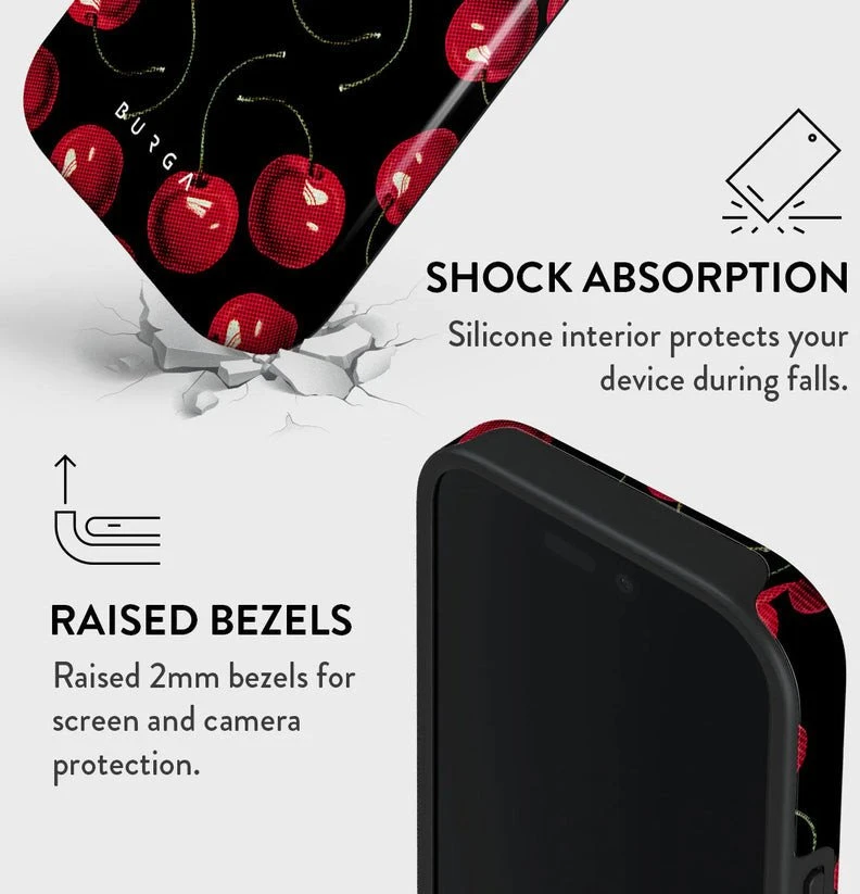 BURGA CherrybombTough Magsafe dėklas, skirtas iPhone 16 Pro Max