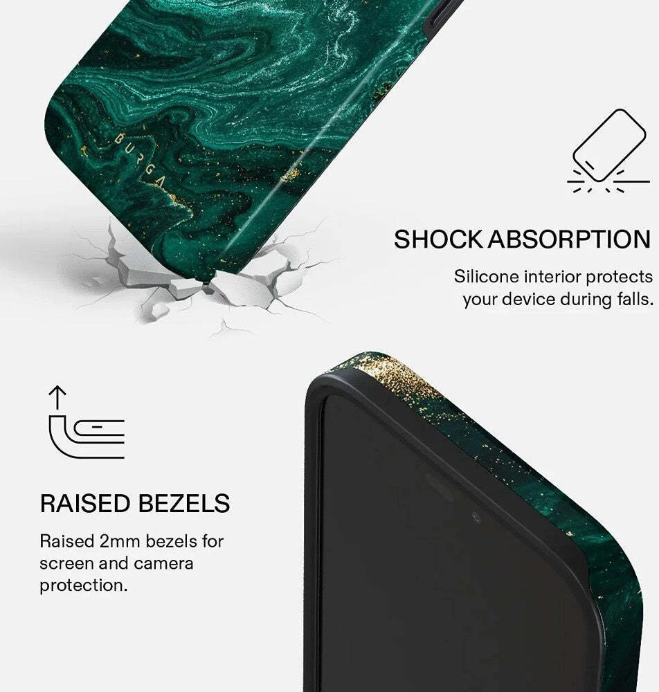 BURGA Emerald Pool atsparus MagSafe dėklas iPhone 18 Pro