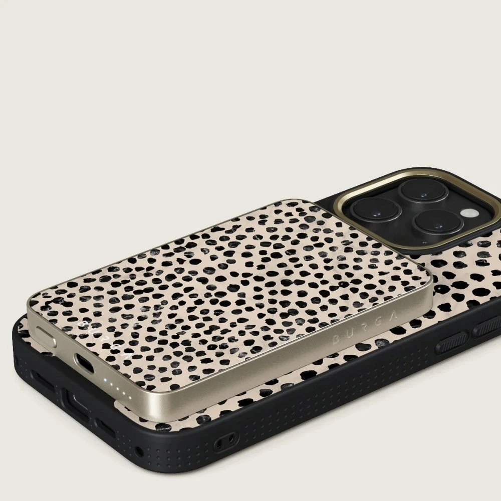 Burga Magnetic 5000 mAh almond latte auksinis