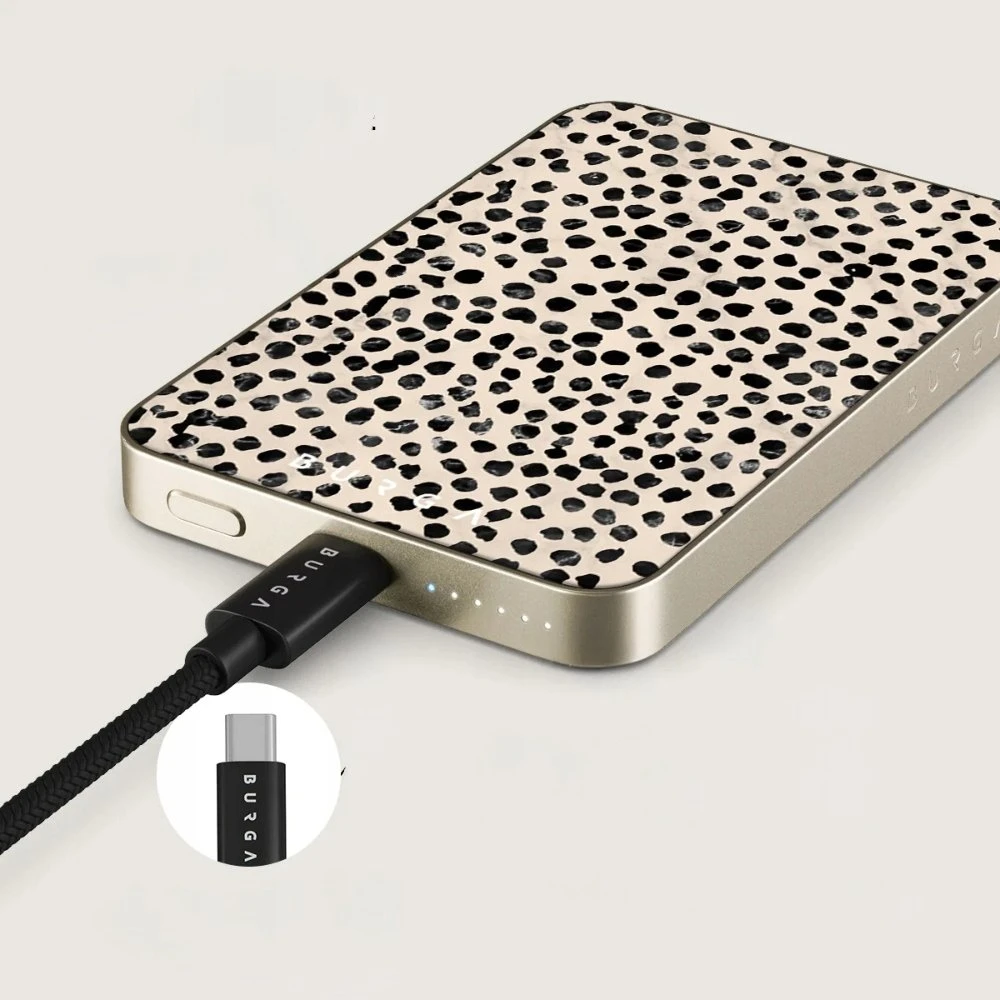Burga Magnetic 5000 mAh almond latte auksinis