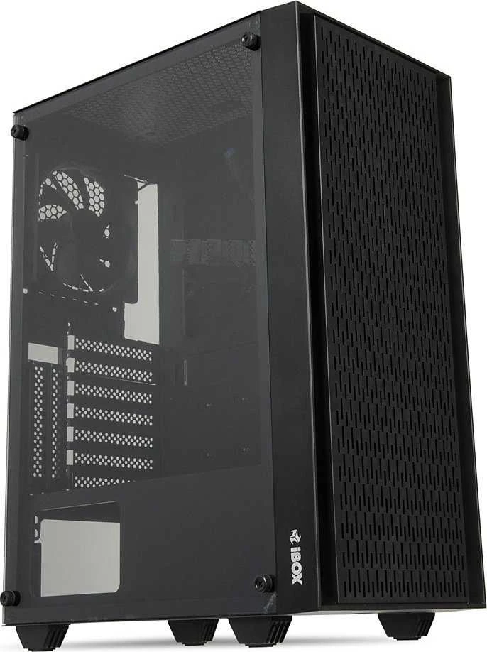 Kompiuterio Korpusas - iBox CETUS 903 Midi Tower Micro ATX/ATX, 29cm GPU, 16cm CPU Aušintuvas, Juodas
