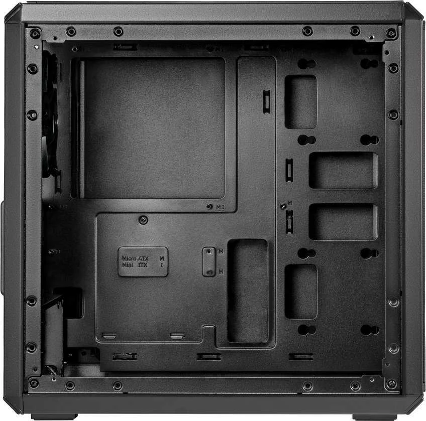 Cooler Master | Mini Tower kompiuterio dėklas | Q300L V2 | Juodas | Micro ATX, Mini ITX | Komplekte maitinimo blokas Nr