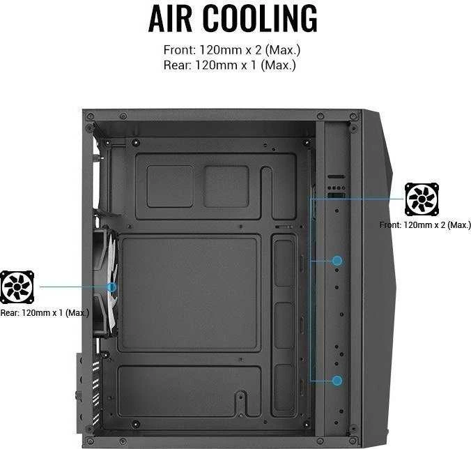 AEROCOOL PGS RAIDER MINI-G-BK-v3 - dėklas