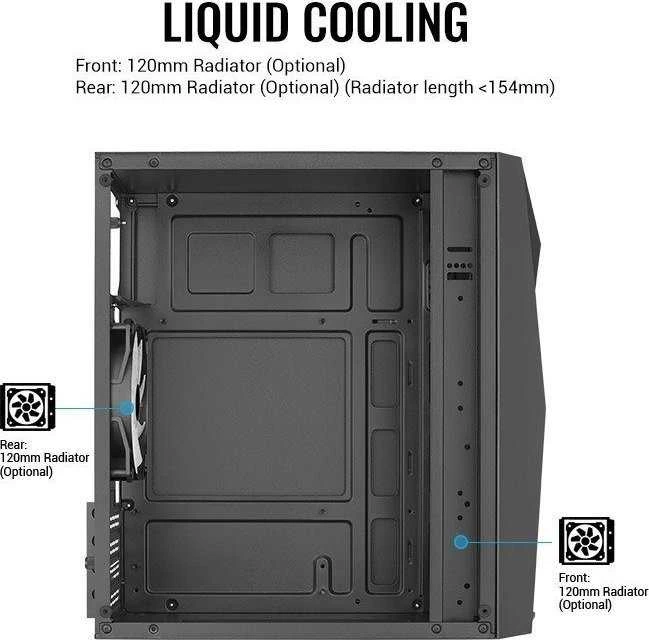 AEROCOOL PGS RAIDER MINI-G-BK-v3 - dėklas