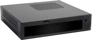 Akasa Cypher Thin–Mini–ITX korpusas, 120 W PSU, OEM – juoda
