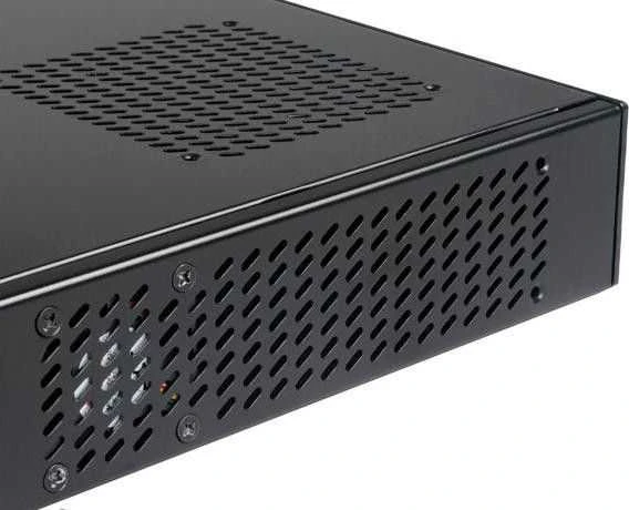 Akasa Cypher Thin–Mini–ITX korpusas, 120 W PSU, OEM – juoda