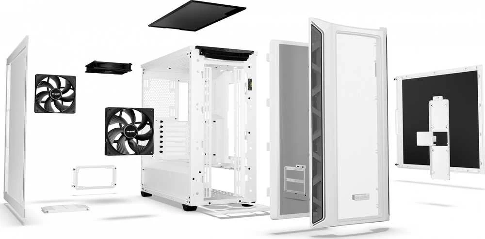 LISTAN BE QUIET Shadow Base 800 DX Case Baltas (P)