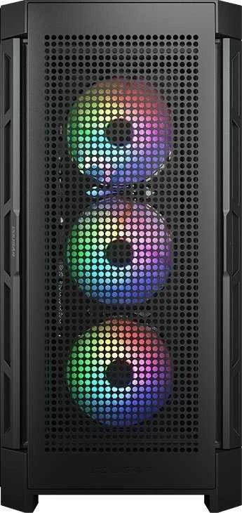 COUGAR Duoface Pro RGB kompiuterio korpusas, vidutinio dydžio bokštas, Juodas