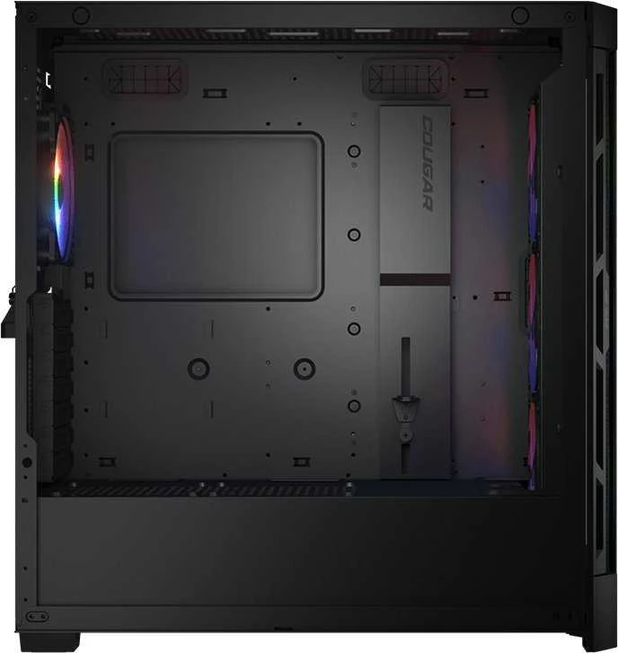 COUGAR Duoface Pro RGB kompiuterio korpusas, vidutinio dydžio bokštas, Juodas