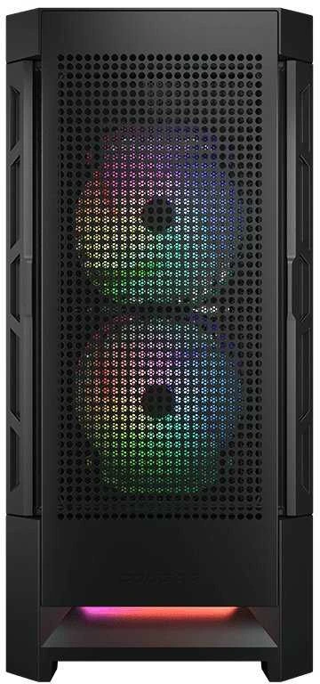 COUGAR DUOFACE RGB kompiuterio korpusas, vidutinio dydžio bokštas, Juodas