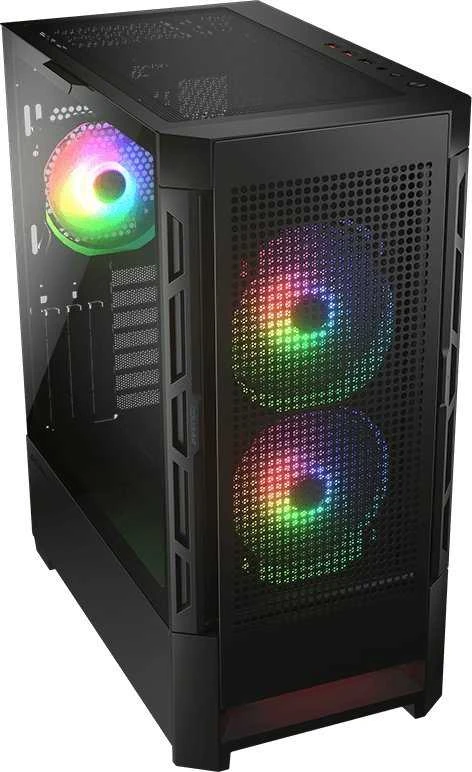 COUGAR DUOFACE RGB kompiuterio korpusas, vidutinio dydžio bokštas, Juodas