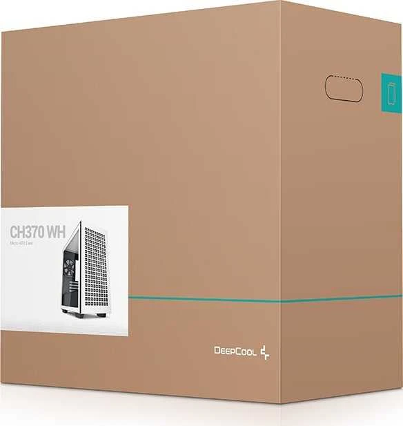 Korpusas Deepcool CH370 Baltas, Micro ATX