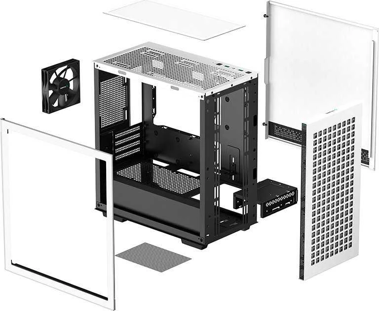 Korpusas Deepcool CH370 Baltas, Micro ATX