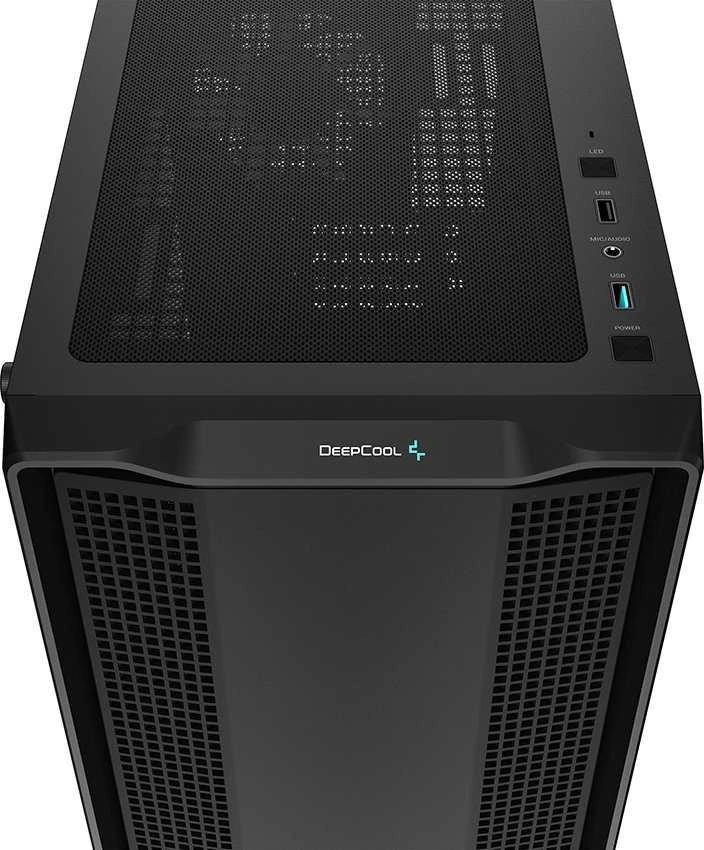 Korpusas Deepcool Micro-ATX CASE CC360 Juodas, Mini-ITX / Micro-ATX, 4, 1x USB3.0, 1x USB2.0, 1x Audio, ABS+SPCC+Tempered Glass, 1×120mm