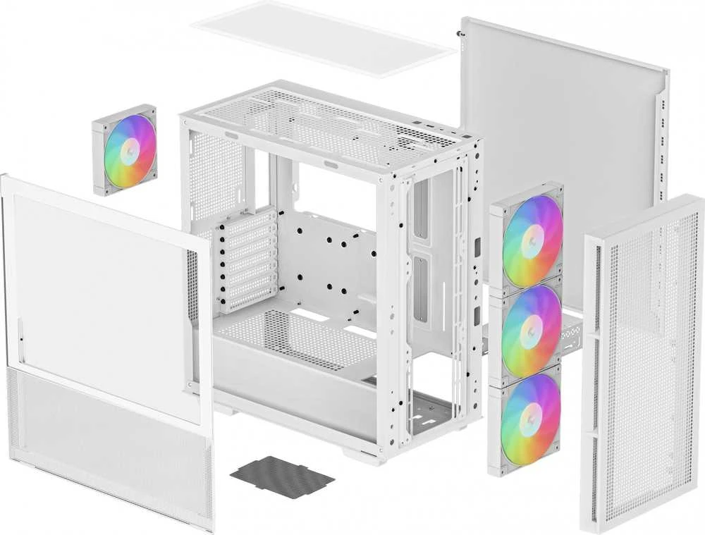 DeepCool CH560 Midi-Tower - balta